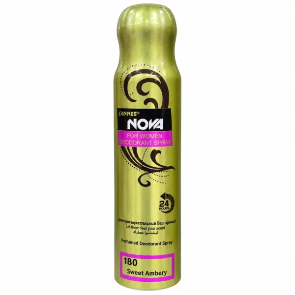 Cannes Nova 180 Sweet Ambery — Déodorant spray femme