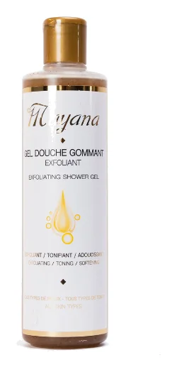 Gel douche gommant exfoliant Mayana, format 500 ml.