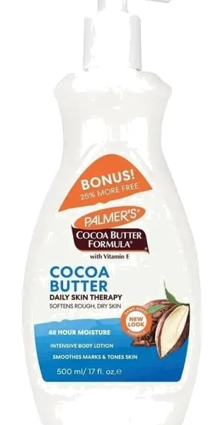 Lait corporel Palmer’s Cocoa Butter Formula de 500 ml, présentation Bonus.